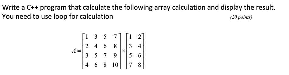 Solved Write a C++ program that calculate the following | Chegg.com
