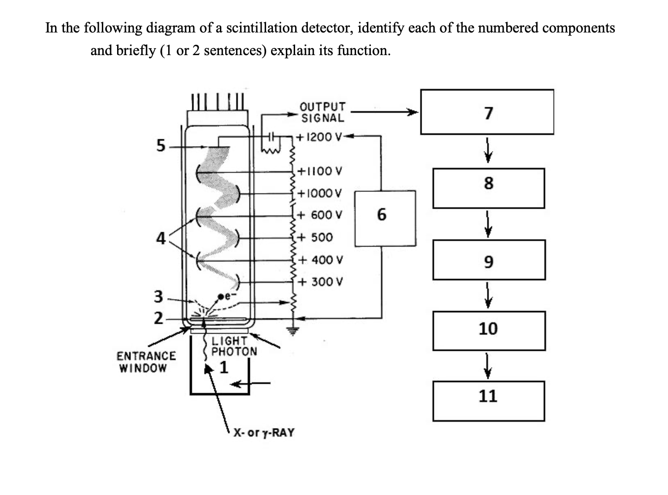 fIn the following diagram of a scintillation