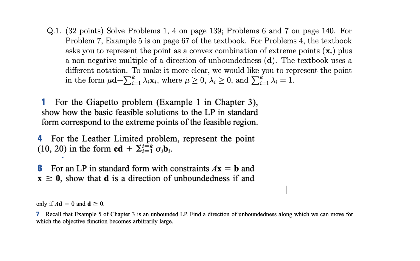 Solved Q.1. (32 points) Solve Problems 1, 4 on page 139; | Chegg.com