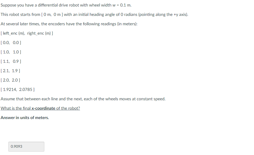 Suppose you have a differential drive robot with | Chegg.com