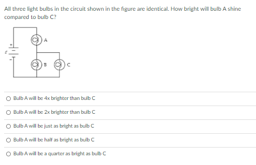 Solved All three light bulbs in the circuit shown in the | Chegg.com