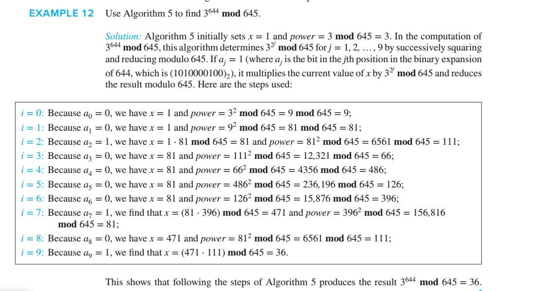 Solved 4. [12 marks] The Modular Operation x mod m = r