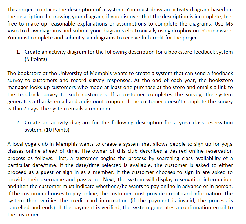 Solved This project contains the description of a system. | Chegg.com