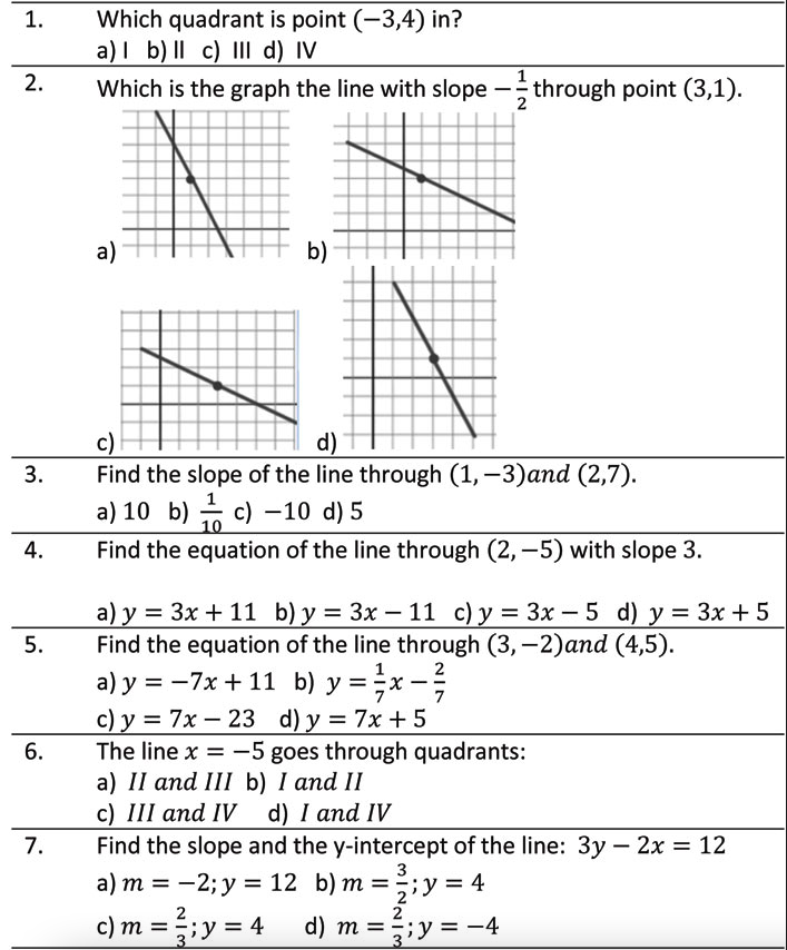 Solved 1 Which Quadrant Is Point 3 4 In A B Il C Iii Chegg Com