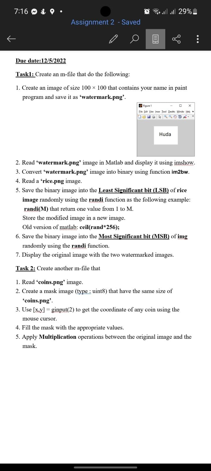 Solved 7:16 & 29% ال. ال. ه ه Assignment 2 - Saved Due | Chegg.com