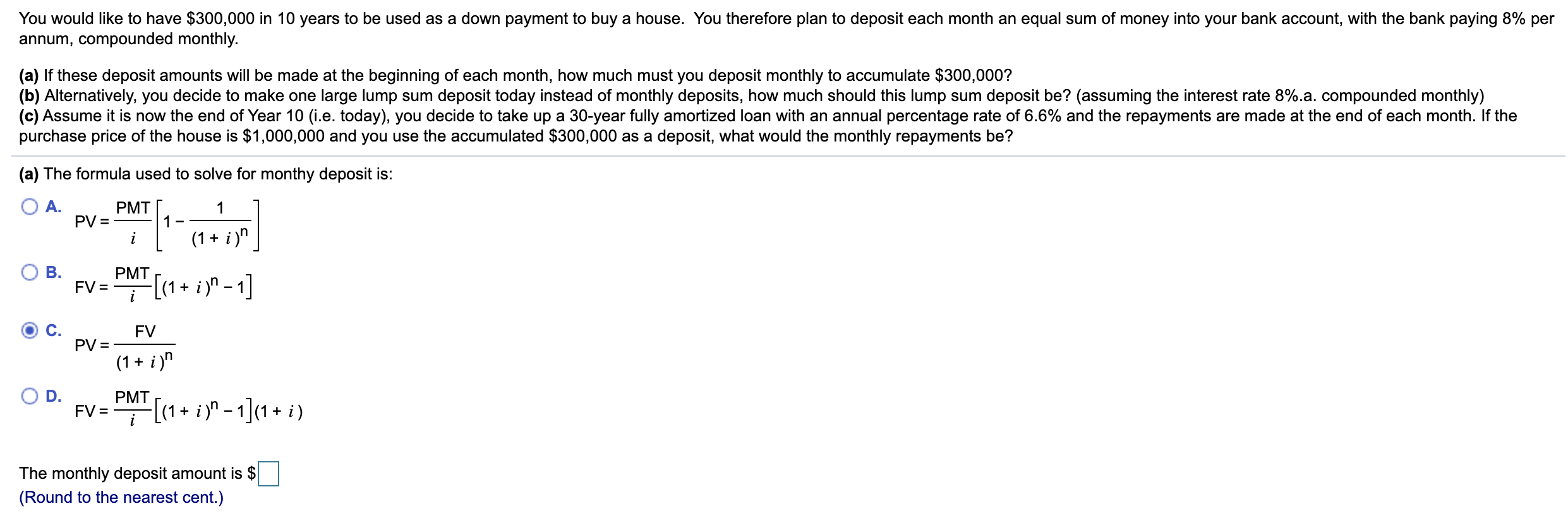 Solved you would like to have 300 000 in 10 years to be chegg