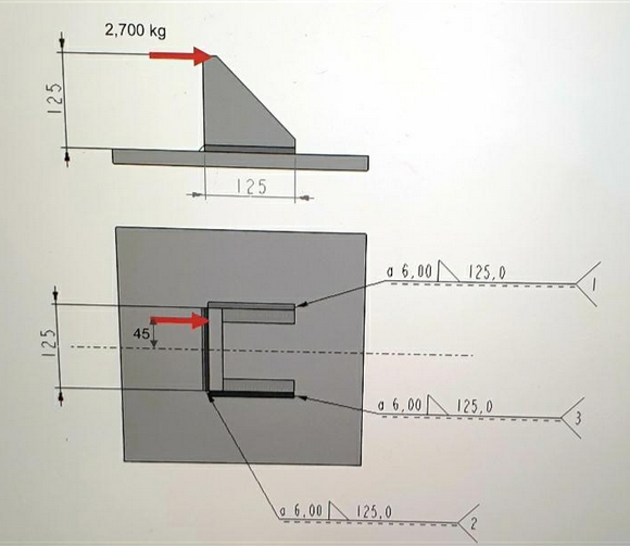 Solved in the figure below shows an end stop manufactured | Chegg.com