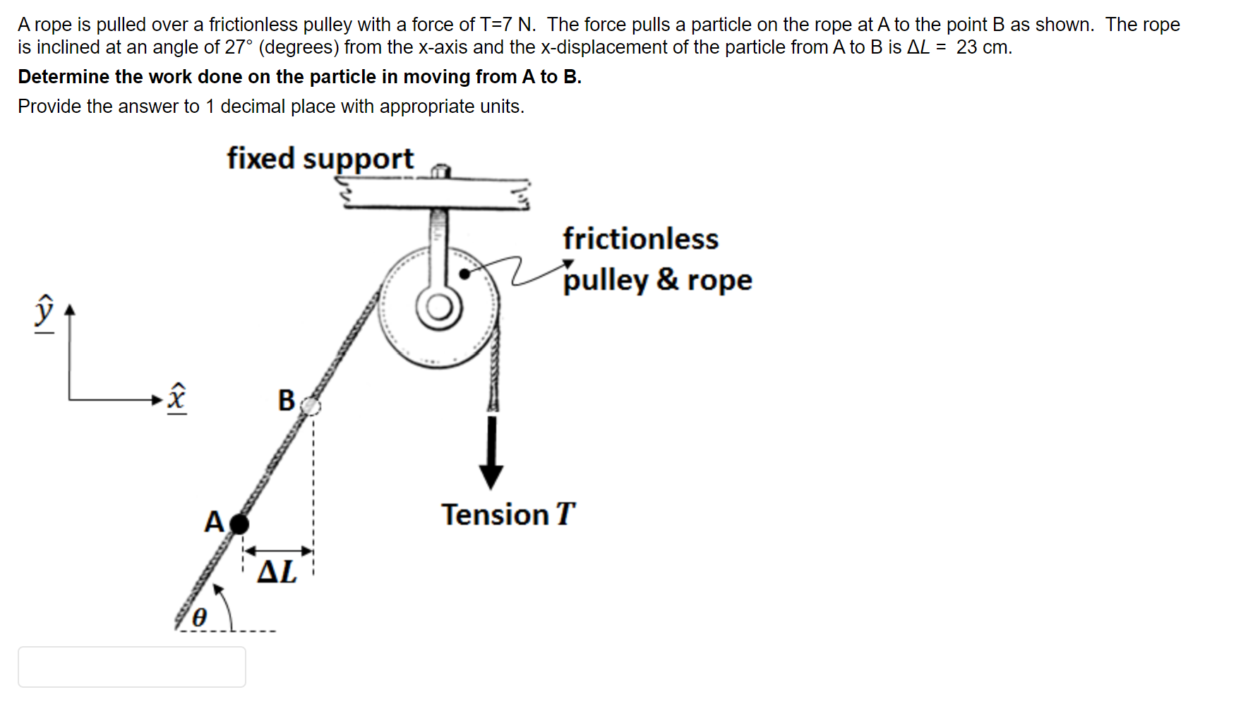 Solved A rope is pulled over a frictionless pulley with a