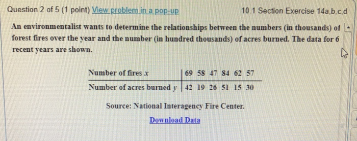 Solved part 2.) compute the value of the correlation | Chegg.com