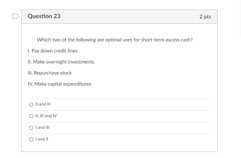 Solved Question 23 2 pts Which two of the following are | Chegg.com