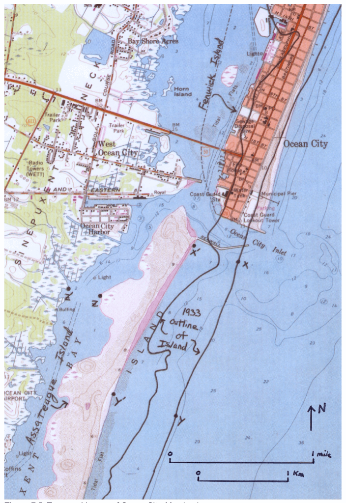 Solved Part II – Shoreline Retreat The map in Figure 7.5 | Chegg.com