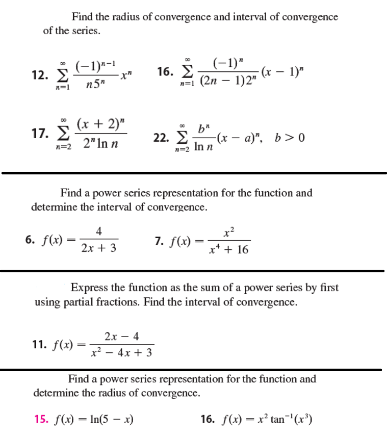 Solved Find The Radius Of Convergence And Interval Of | Chegg.com