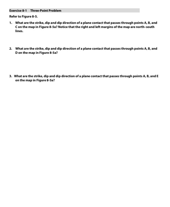 Exercise 8-1 Three-Point Problem Refer to Figure 8-5 | Chegg.com