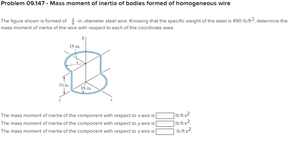 Solved Problem 09.147 - Mass moment of inertia of bodies | Chegg.com