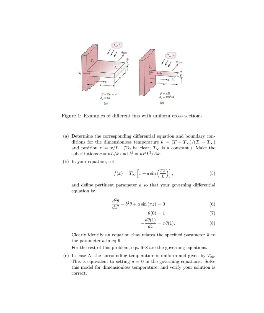 Solved 1. Determine the steady temperature distribution in a | Chegg.com
