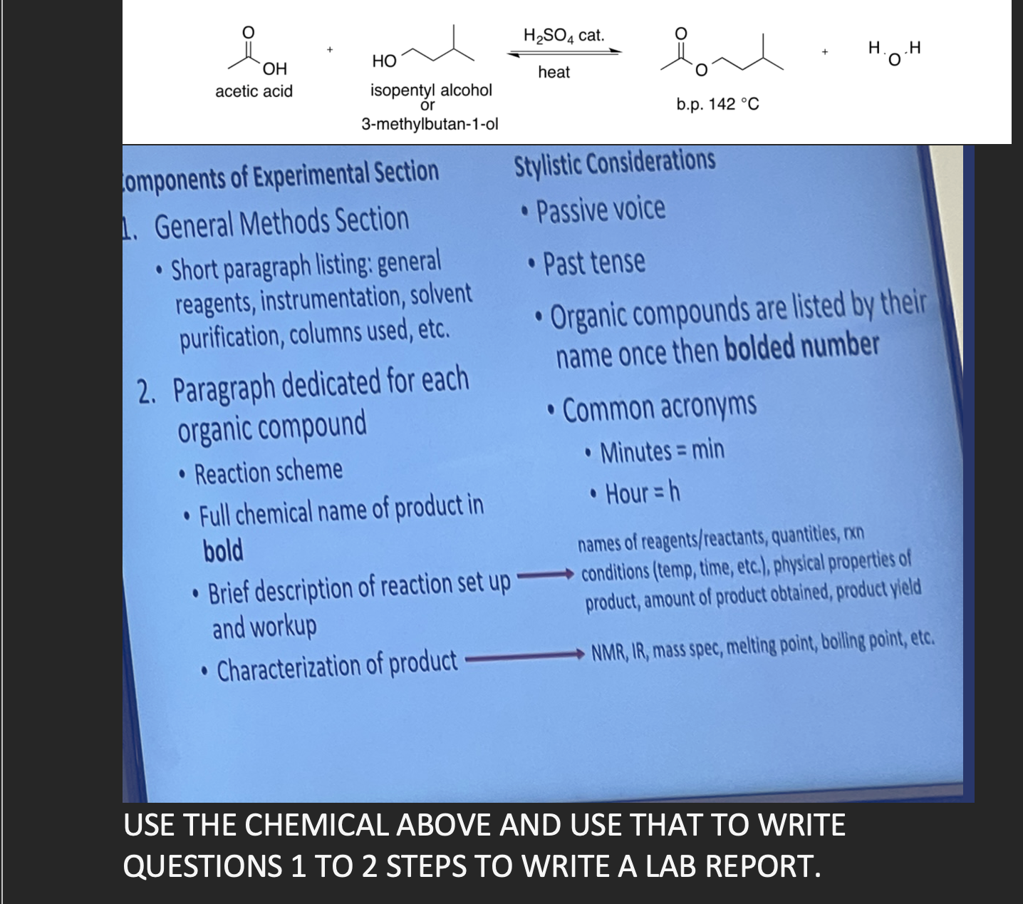 Solved omponents of Experimental Section General Methods | Chegg.com