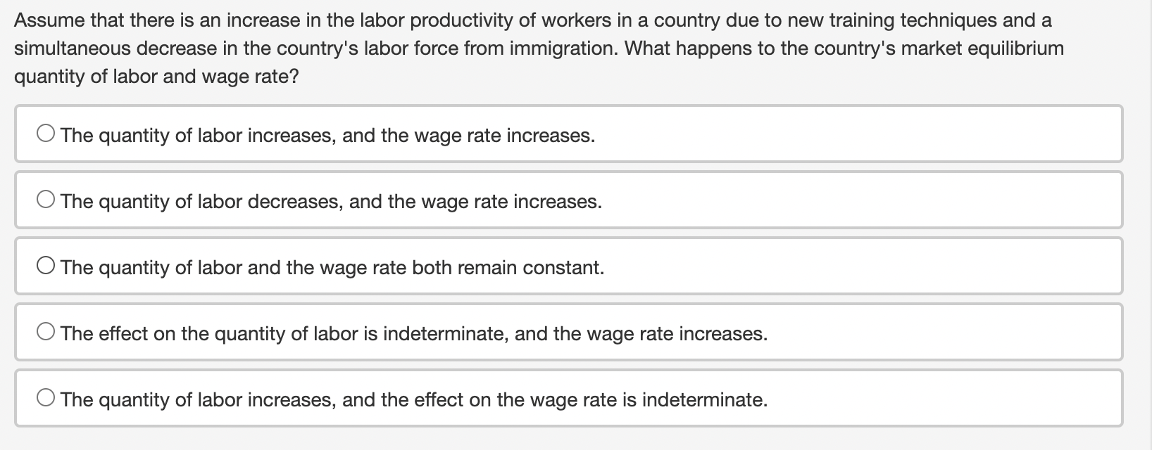 Solved Assume that there is an increase in the labor | Chegg.com