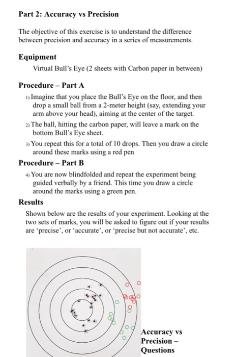 Accuracy Vs Precision Worksheet