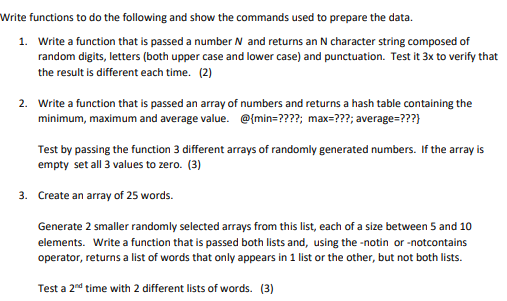 Solved 1. Write a function that is passed a number N and | Chegg.com
