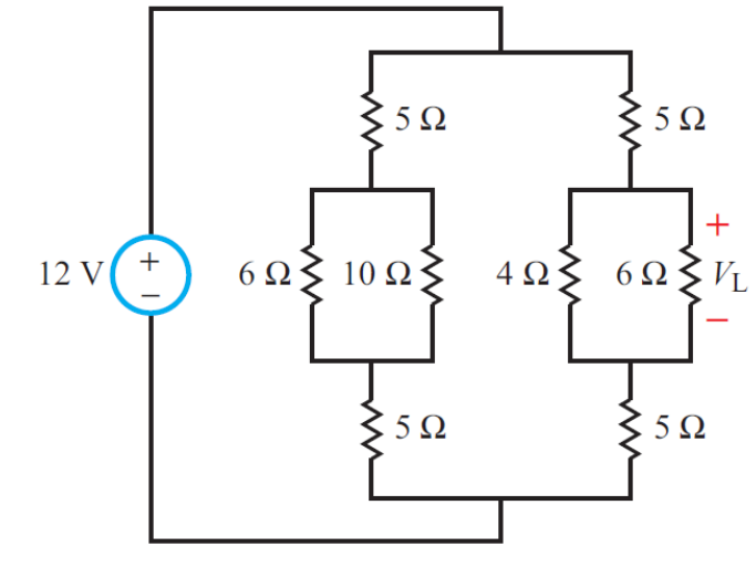 Solved 5 Ω 5 Ω + 12V +Ι 6 Ωξ 10 Ω: 4 Ω 6 ΩξVL 5 Ω 5 Ω | Chegg.com