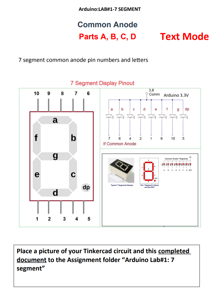 Common cathode 7 store segment display