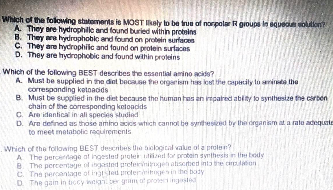 Solved Which of the following statements is MOST likely to | Chegg.com
