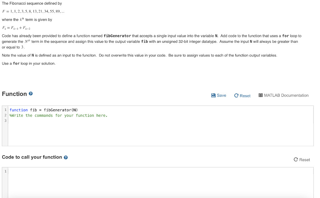 Solved The Fibonacci sequence defined by F = 1,1,2,3,5,8, | Chegg.com image.