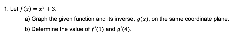 Solved Let F X X3 3 A Graph The Given Function And Its