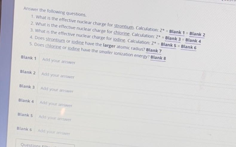 Solved Answer the following questions. 1. What is the | Chegg.com
