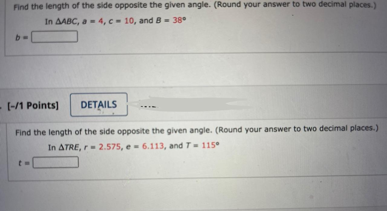 solved-find-the-length-of-the-side-opposite-the-given-angle-chegg