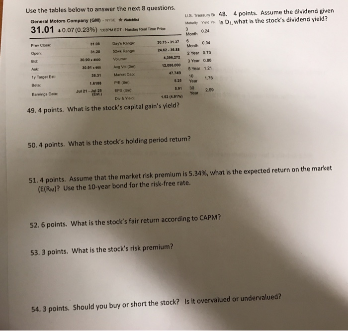 Solved Part 1, Multiple Choice, 30 points, 2 points eackh 1. | Chegg.com