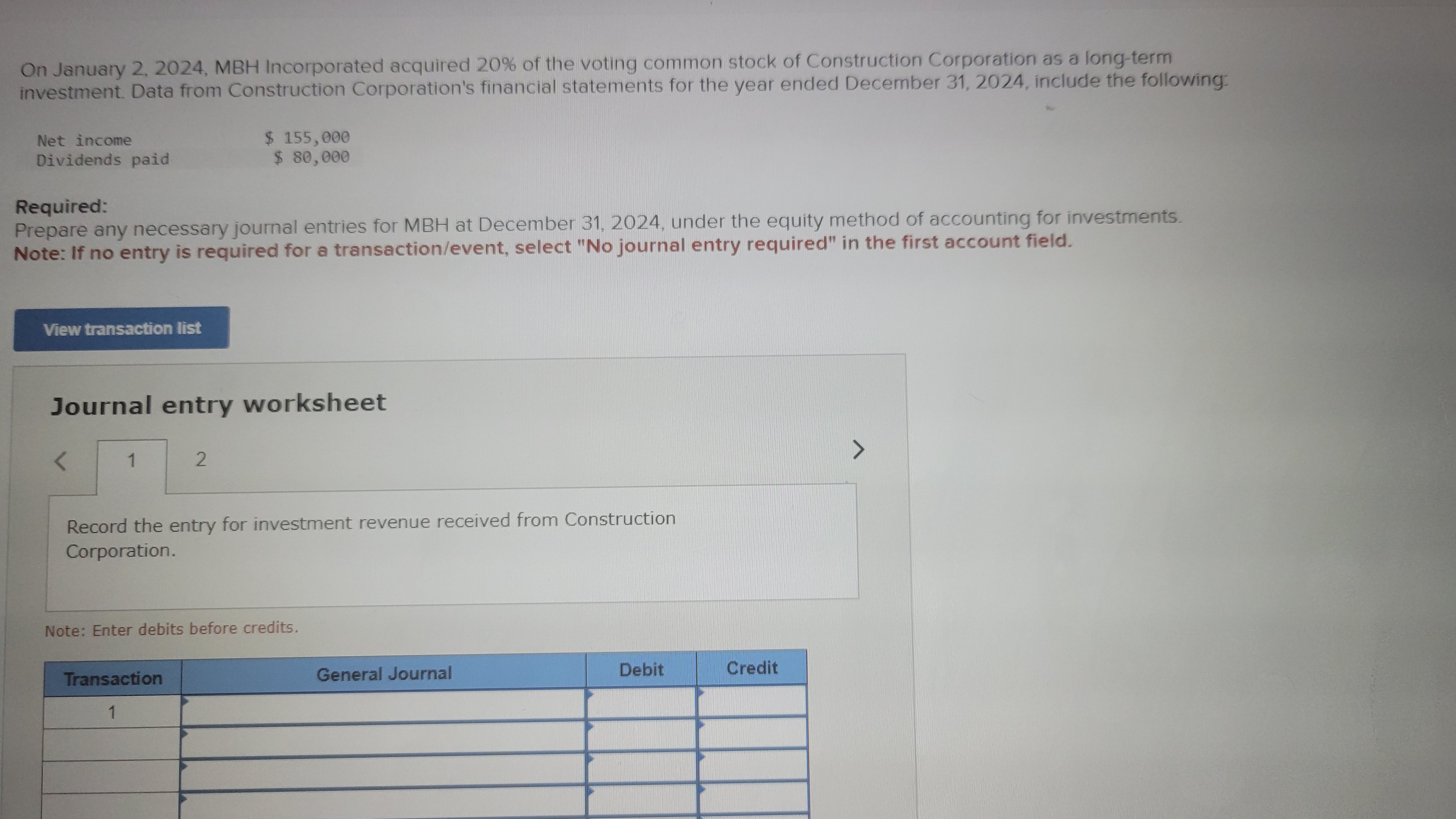 Solved On January 2 2024 MBH Incorporated Acquired 20 Of Chegg Com   Phpyn7dg3