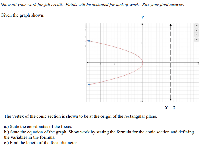 Solved Show all your work for full credit. Points will be | Chegg.com