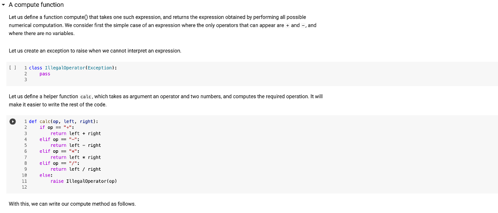 A compute function Let us define a function compute | Chegg.com