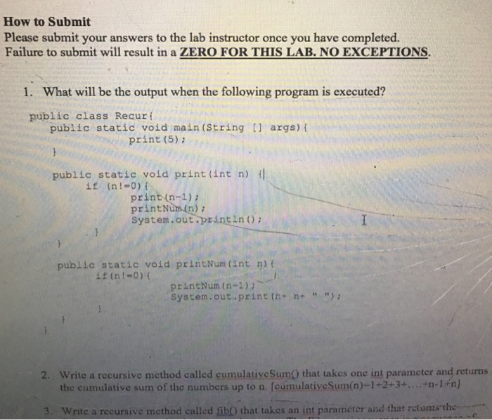 Solved How to Submit Please submit your answers to the lab | Chegg.com ...