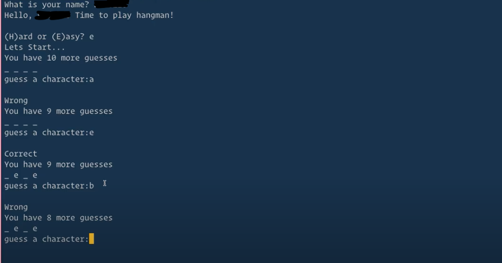 Solved Using Python, please design a Hangman game program. | Chegg.com