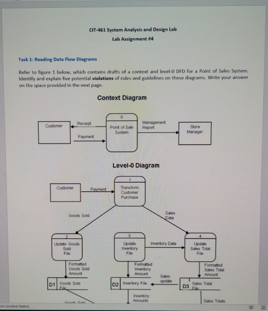 Cit 461 System Analysis And Design Lab Lab Assignment Chegg Cit 461 System Analysis And Design Lab Lab Assignment Chegg