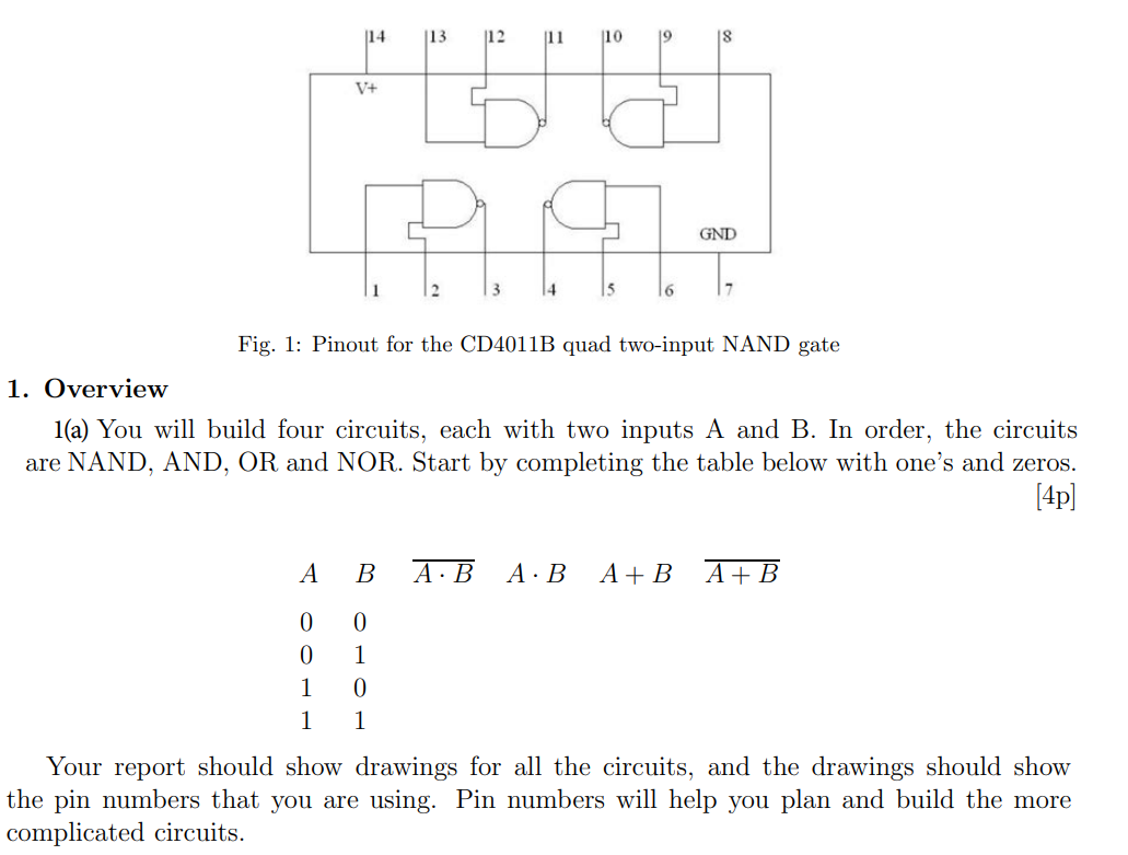 Solved 114 13 12 11 110 19 18 V+ GND F19. 2 3 14 6 Fig. 1: | Chegg.com