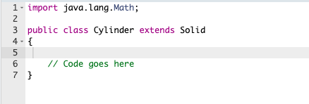 Solved Given the Solid class, extend it with: Pyramid | Chegg.com