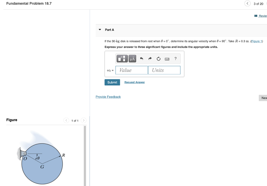 Solved If the 30−kg disk is released from rest when θ=0∘, | Chegg.com