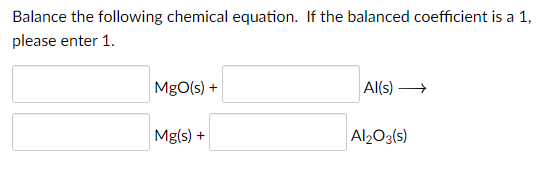 Solved Balance The Following Chemical Equation. If The | Chegg.com