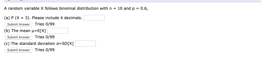 Solved A Random Variable X Follows Binomial Distribution | Chegg.com