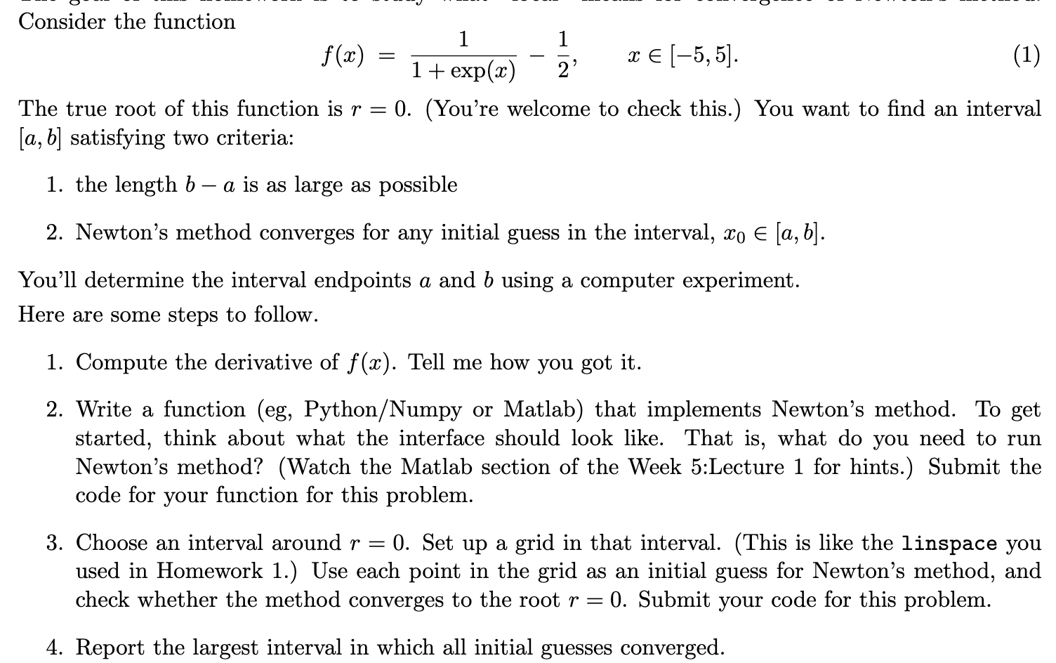 Solved = Consider the function 1 1 f(0) x € (-5,5). (1) 1 + | Chegg.com