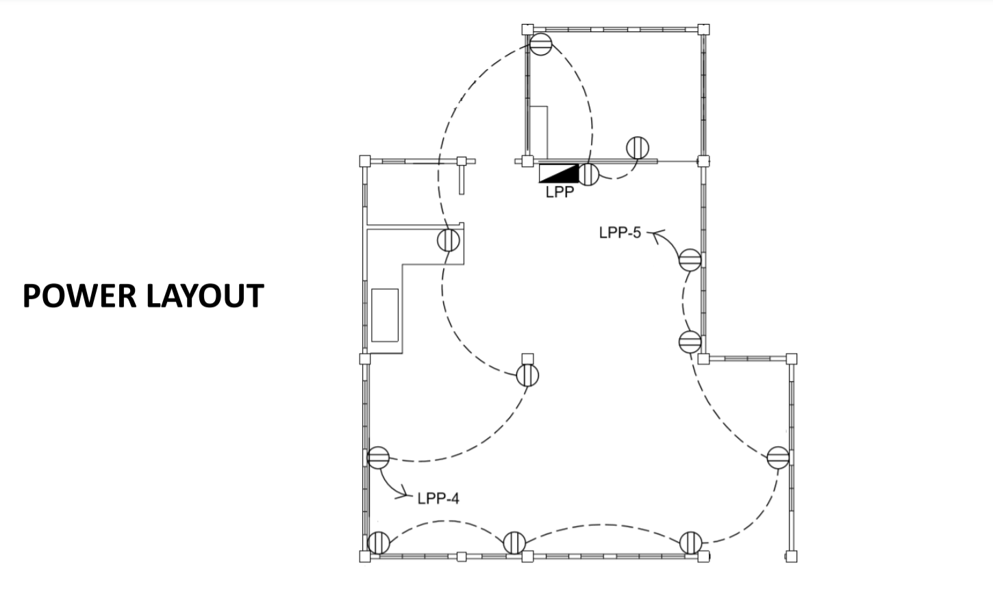 Solved ♡ LPP-3 LPP-2 -S S2W LPP LPP. 1 LIGHTING LAYOUT ☆ ☆ | Chegg.com