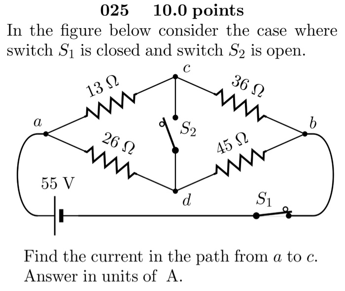 Solved 025 10.0 points In the figure below consider the case | Chegg.com