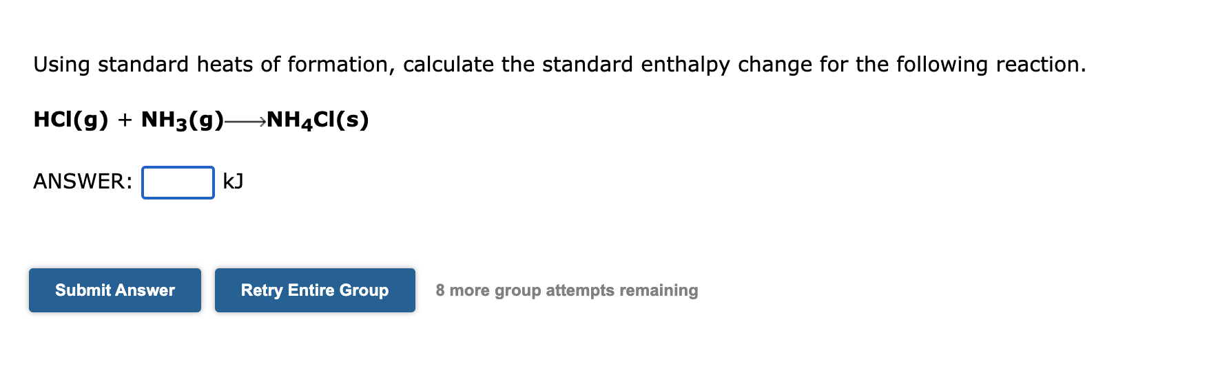 Solved Using standard heats of formation, calculate the