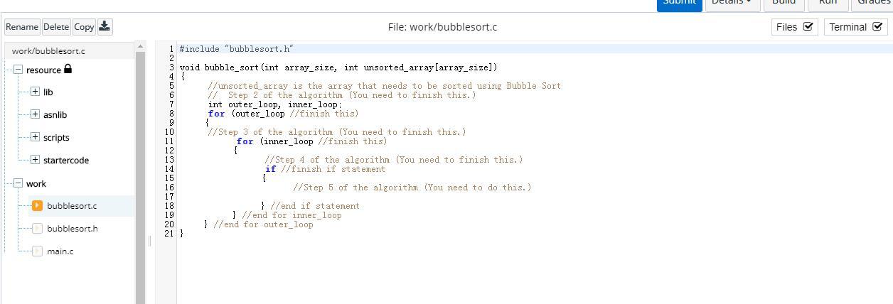 Gr 11,12 - Bubble Sort 1