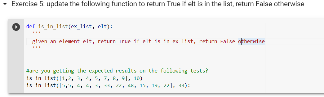 Solved Exercise 5: update the following function to return | Chegg.com