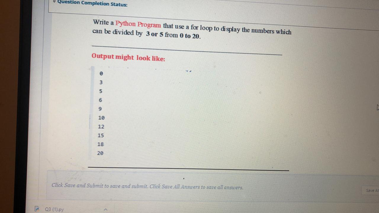 Solved Question Completion Status: Write a Python Program | Chegg.com