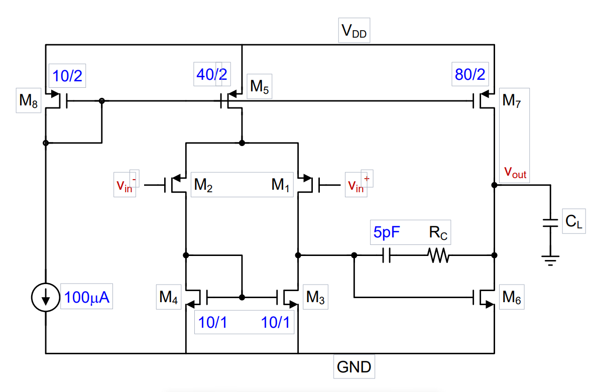 Solved Answer The 2-stage Operational Amplifier Shown In The | Chegg.com